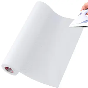 Simthread Fusible No Show Mesh Cut Away Embroidery Stabilizer Backing Roll for Machine Embroidery, Iron-On Soft Lightweight Backing for T-Shirts, Knits & Stretch Fabrics, Baby Clothes, Delicate Fabrics, Embroidery Projects, Weight 1.9 oz