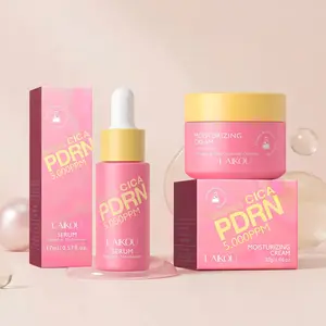 PDRN Centella Asiatica Serum and Cream Pink Salmon DNA Skincare Set Daily Hydrating and Moisturizing Soothing Face Care for Healthy Glowing Skin