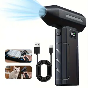 Personal Cooling Fan, Ultra-Powerful Cordless Electric Air Duster with Brushless Motor, 3000mAh Rechargeable Battery for Keyboard, PC, Car, Home, Outdoor, Snow Removal