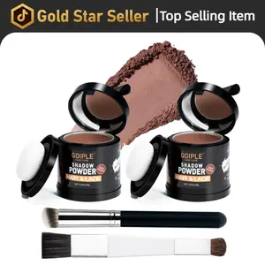 2 Count Hairline Powder Kit Root Cover Up Hairline Filler Touch Up Powder for Men&Women Highlight Refresher with Brush Makeup Cosmetic,Waterproof and Sweatproof