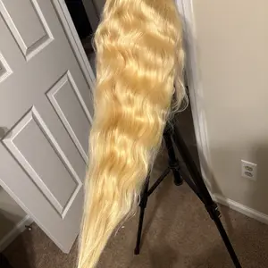 Hot Star 613 Blonde and Neon Red Straight and Body Wave HD Transparent 13x6 Lace Front Human Hair Wigs for Women Glueless Brazilian Lace Frontal PrePlucked Wig TikTokShopBlackFriday