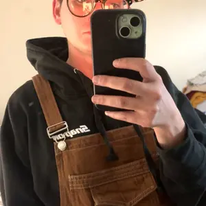 Men's Solid Color Denim Overalls, Street Fashion Casual Adjustable Strap Overalls for Daily Wear, Men's Overalls for All Seasons, Menswear