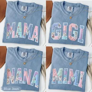 Custom Comfort Colors Retirement Grandma Shirt, Personalized Gift Mothers Day, Mama Nana Auntie Mimi Gigi Lala Yaya Lolly Grammy T-Shirt - AG