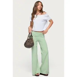 Cammy Wide Leg Foldover Pants