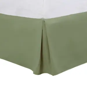 PiccoCasa Pleated Bed Skirt, Bed Frame and Box Spring Cover - 16 Inch Tailored Drop Dust Ruffle Bedskirt, Wrinkle Free and Fade Resistance, Easy to Stall