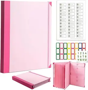 Document Organizer,Folio Folders with Pockets,File Organizer for Paper,Important Documents, Expanding File Folder for Office and School,in Case I Go Missing Binder