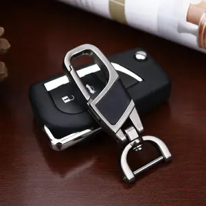 Cool Keychain Car Fob Key Chain Holder Clip with Detachable Valet Anti-Lost for Men Beer Opener Bottle Keyfob Keyrings