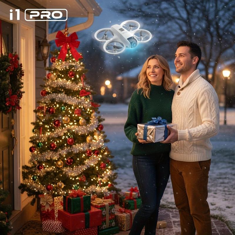 i1 PRO 480p Drone with Dual Cameras 180° Rotation Obstacle Avoidance Optical Flow Positioning 360° Roll Gyroscope One-Key Calibration Take-off Landing Functions