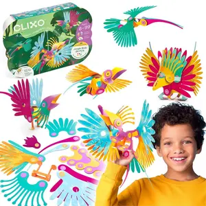 Clixo Jungle Birds Magnetic Building Set