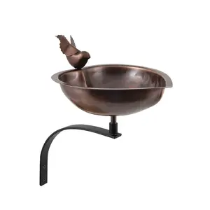 Heart Shaped Birdbath & Wall Mount Bracket