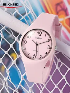Cutest Pastel Watch!  SKMEI 7091 ⌚ 3ATM waterproof and quartz movement (1.37-inch candy colored dial | 0.39-inch ultra-thin) is 50% cheaper than Swatch!