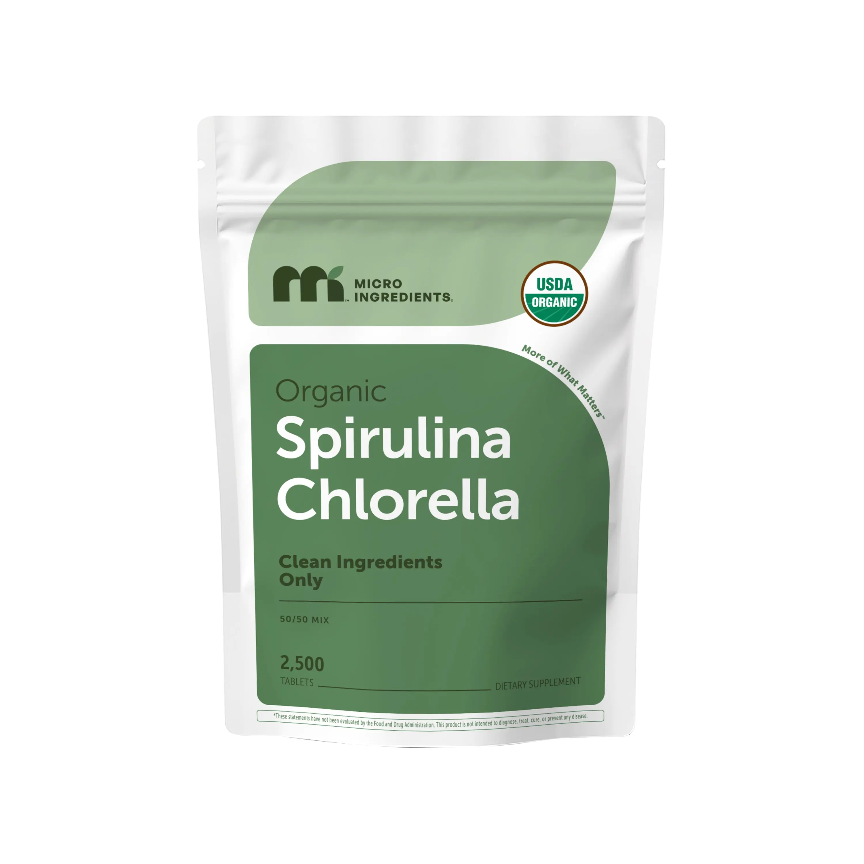 Micro Ingredients Organic Spirulina Chlorella, 2,500 Mini Tablets Micro Ingredients Organic Spirulina Chlorella, 2,500 Mini Tablets