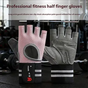 Gym Gloves with Wrist Protection, Non-Slip Weightlifting Gloves, Essential Fitness Equipment for Men & Women, Crossfit Training Gear