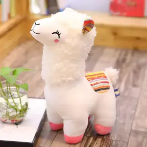 Llama Stuffed Animal Cute Alpaca Plush Toy 10 Inch for Girls Boys (Alpaca Yinghua White)