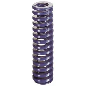Danly 1" Hole Diam, 1/2" Rod Diam, 8" Free Length, Blue Die Spring 9.1 Lb Max Deflection, 3" Max Deflection, Medium Duty, Chromium Vanadium Steel 9-1632-21