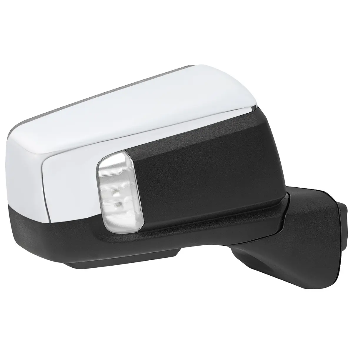 2019-2026 Chevrolet Silverado 1500 Chrome Power Adjustable, Manual Fold, BSD & Heated Side Mirror w/ LED Puddle and Turn Signal Light - Passenger Side Only