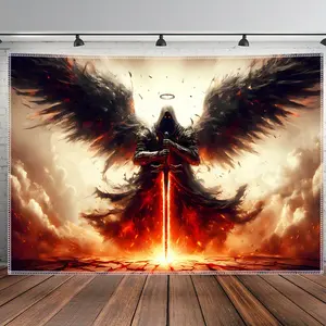 Angel Wings Tapestry Wing Backdrop Fantasy Theme Wall Hanging Photography Background Spiritual Decor for Living Room Bedroom Indoor Outdoor Home Decoration