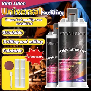 Cast Iron Metal Repair Glue, Cold Weld Replacement Adhesive, Suitable for Car Fuel Tanks, Cooling Pads, Plastic, Stone, Metal, Ceramic