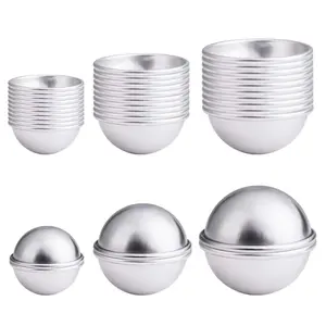 30PCS Bath Bomb Mold Kit, 15 Set 3 Size Mold & Bath Bombs Press for DIY Making Supplies