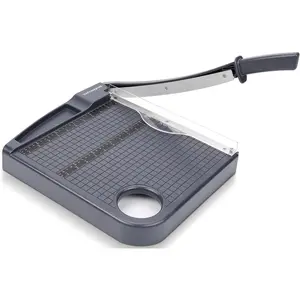 12" Paper Cutter, Precision Cut with Safety Protection and Blade Lock, 12 Sheets Capacity, Great for Cardstock, Cardboard, Photo, Vinyl, Crafts, Scrapbook (Grey)