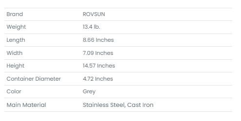 [FLASH SALE] ROVSUN Manual Cast Iron Citrus Juicer Heavy Duty Grey