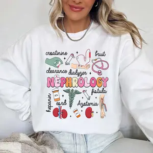Nephrology Nurse shirt, Kidney Nurse sweatshirt , Registered Nurse Shirts, RN Shirts, Nursing School Tee Cotton Crewneck