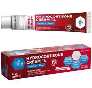 Hydrocortisone Cream 1%, 1 oz – Maximum Strength Anti-Itch & Anti-Inflammatory Treatment for Eczema, Dermatitis, Rashes, Poison Ivy, Redness & Minor Skin Irritation