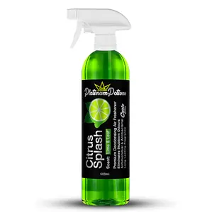 Platinum Potions Citrus Splash Air Freshener 500ml - Juicy Fresh Ripe Lime Scent with Smooth Leafy Top Notes | Chemical Deodorizer & Freshener