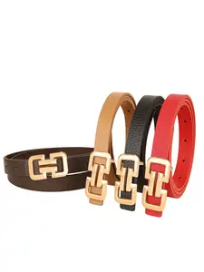 Women's Elastic Waist Belt Set, Easy Adjustable Belt, Casual Plain Design, Versatile Fashion Accessory for All Seasons, Perfect for Jeans and Denim Jeans, Adjustable Waistband