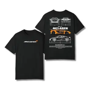 #McLaren MP4-12C T-Shirt, Orange Supercar Tee, Car Enthusiast Top, Unisex Streetwear Apparel, Classic Automotive Fan