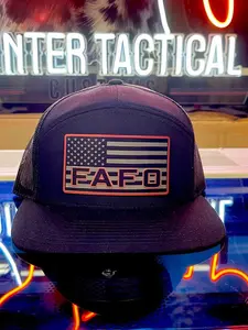 FAFO American Flag Black/Red FAFO Patch - Adjustable Snapback for Range Days & Outdoor