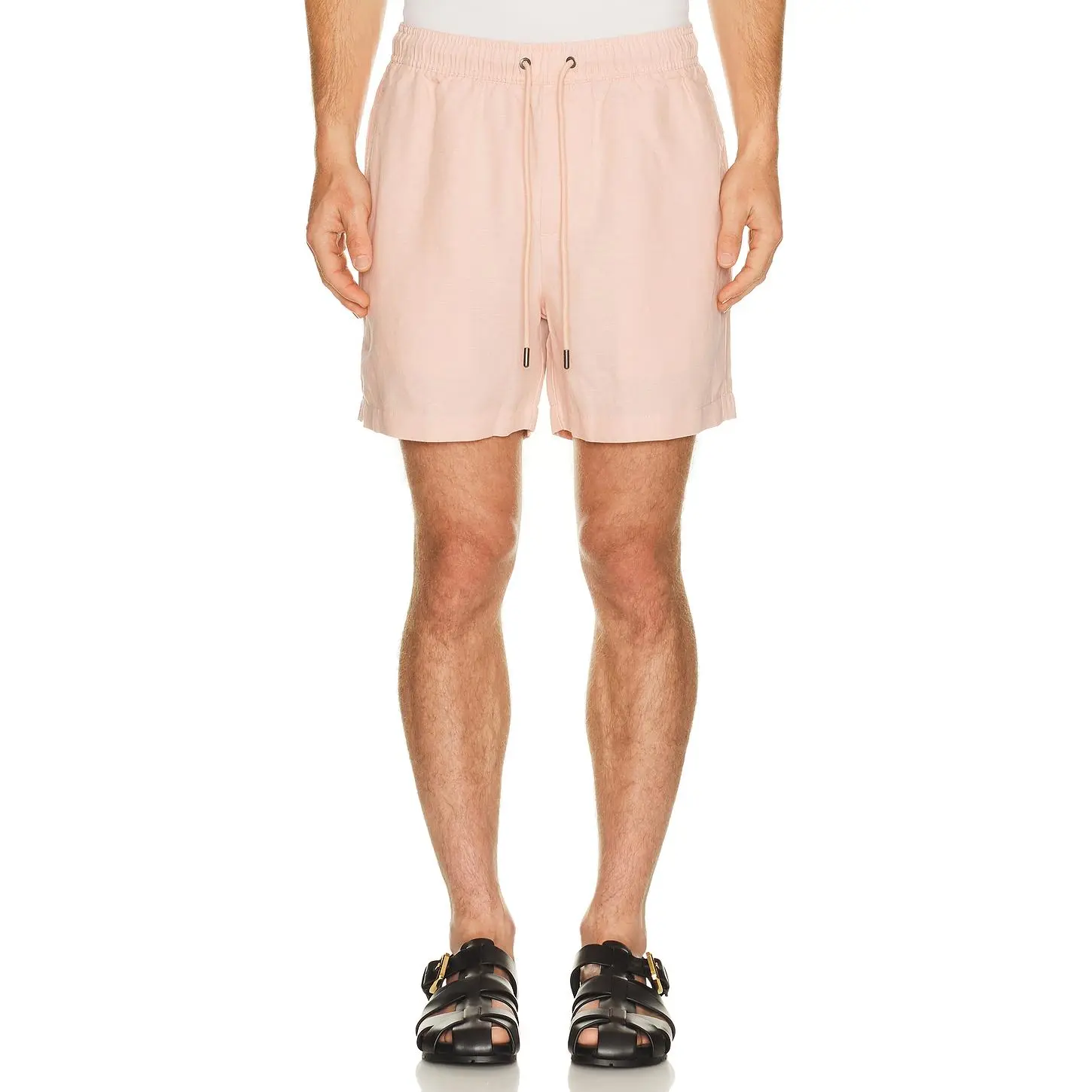 onia Air Linen Pull On Short 6" in Pink Sand