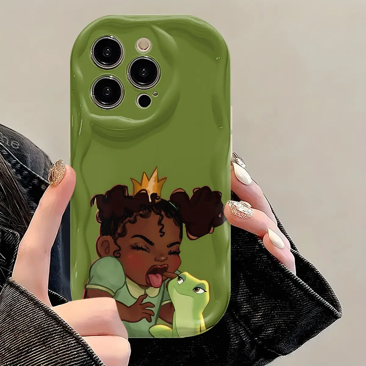 Princess And The Frog Phone Case - Suitable for iPhone 17 Air 16/15/14/13/12/11 Pro Max/ Max, Shockproof Camera Protection, Comfort-Grip TPU Cover,  Cartoon Design, Officially Licensed.