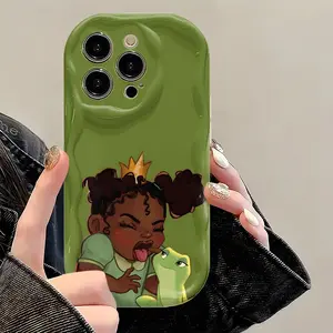 Princess And The Frog Phone Case - Suitable for iPhone 17 Air 16/15/14/13/12/11 Pro Max/ Max, Shockproof Camera Protection, Comfort-Grip TPU Cover,  Cartoon Design, Officially Licensed.