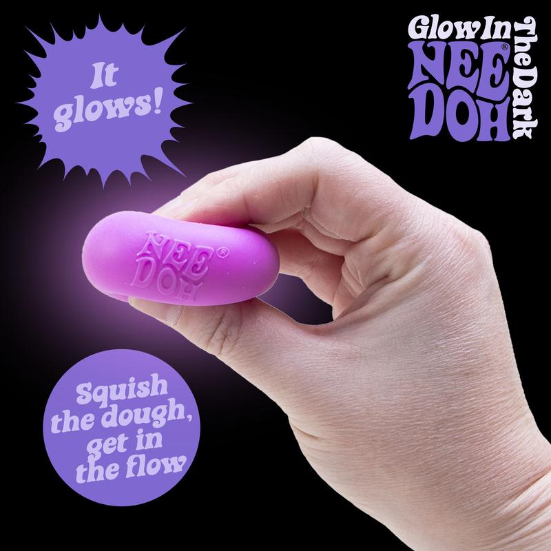 NeeDoh Teenie 10-Pack – 5 Styles of Squishies: Nice Ice Baby, Original, Swirl, Ripples, Glow, Colorful Sensory Fidget Toys for Ages 3+