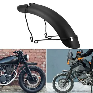 Universal Motorcycle Retro Modification Front Mudguard, Metal Mud Shield 16-18 Inch, Compatible with All Models, Durable and Stylish Design