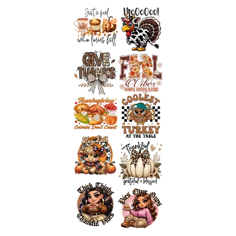 Fall DTF Gangsheet