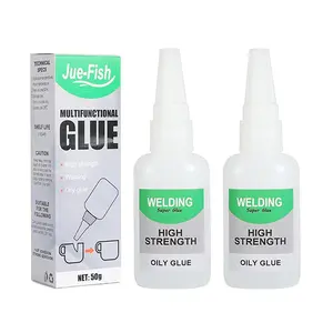 Jue-Fish Welding High-Strength Oily Glue - Ceramic Glue for Porcelain and Pottery Repair, , No Smell, Temperature Resistant, for Shoes, Metal, Plastic, , Leather, Glass, DIY, 2 Pack