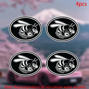Honda Goldwing Transparent Stickers, Durable Adhesive Vinyl for Car Doors Windows Laptops Bags Furniture Bumpers, 4pcs Set