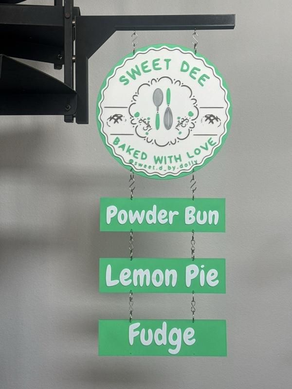 3d Printed Magnetic Vendor Market Booth Canopy Tent Sign Holder Hanging Business Logo Personalized Custom Double Sided Hanging Round Display 3d Printed Magnetic Vendor Market Booth Canopy Tent Sign Holder Hanging Business Logo Personalized Custom Double Sided Hanging Round Display