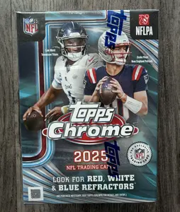 2025 Topps Chrome NFL Football Blaster Value Box