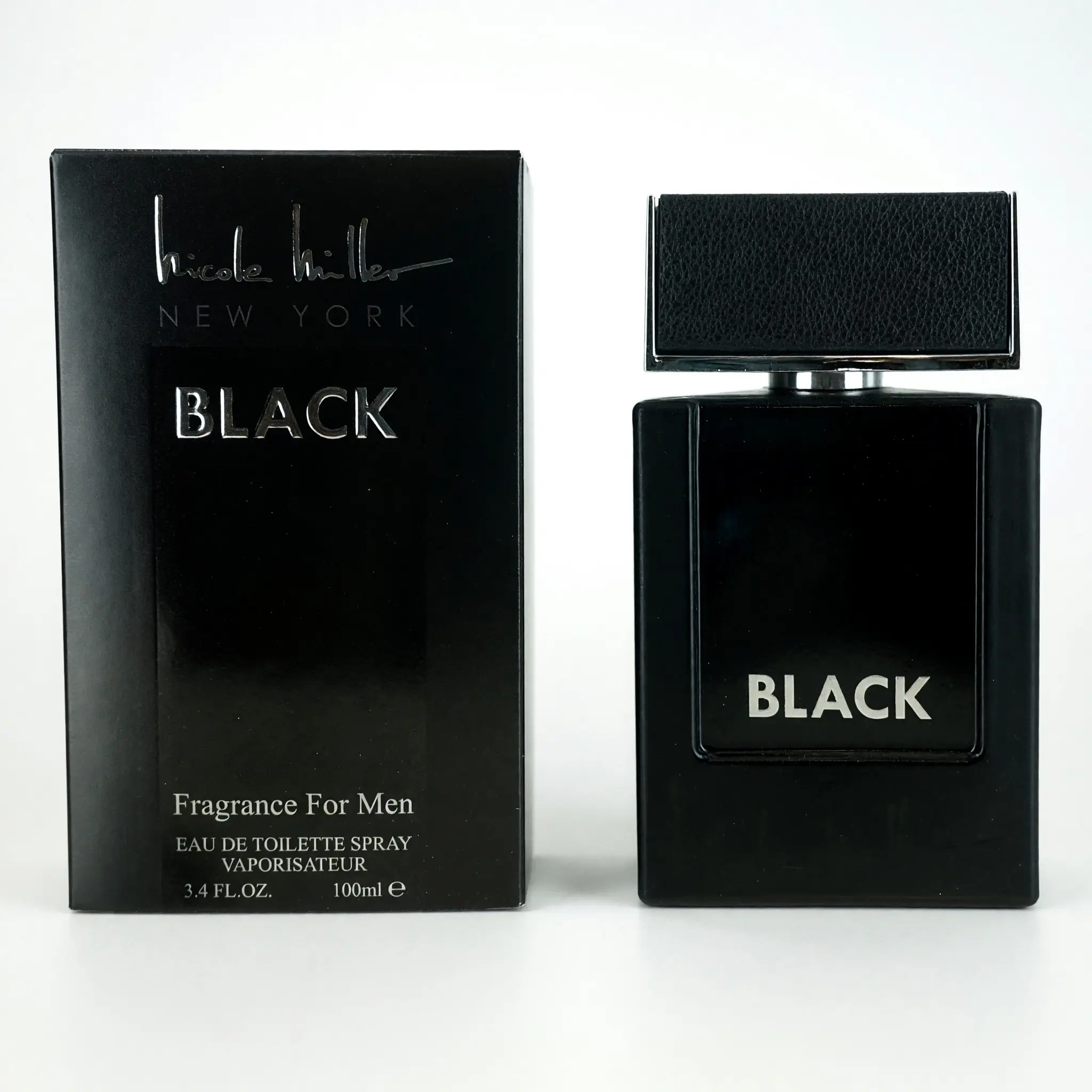 Men's Black Eau de Toilette, Woody Citrus Scent with Sage and Warm Notes, 3.4 fl oz Spray Bottle, 3 To 3.9 Fl Oz
