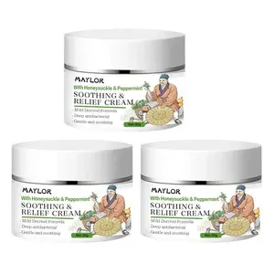 MAYLOR Herbal Sensitive Skin Cream - Soothing & Calming DailyMoisturizer for Lightweight Hydration - Helps Relieve Eczema & Redness - Fragrance-Free, Gentle Formula