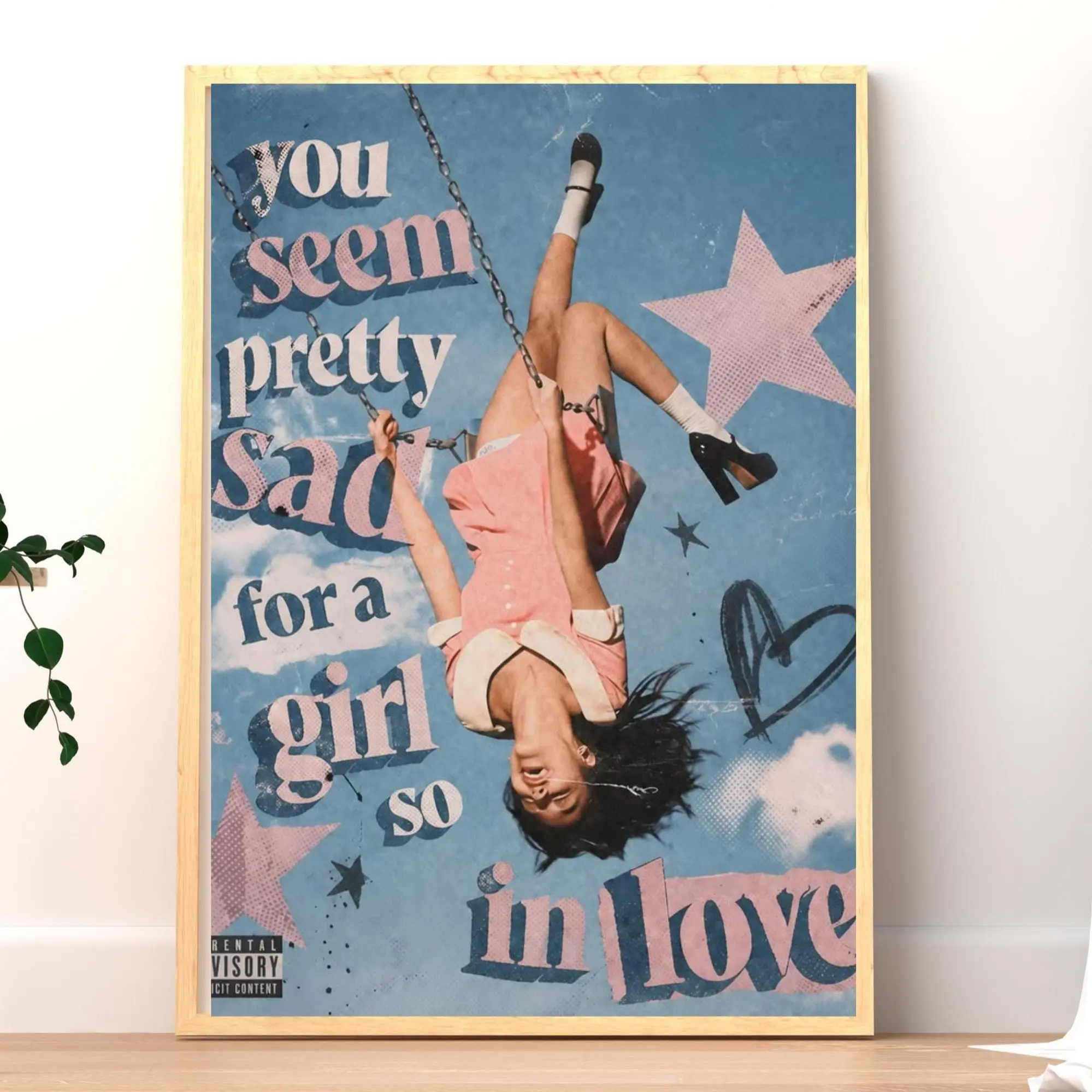 OIivia Rodrig0 Poster You Seem Pretty Sad Album Wall Art (Unframed)