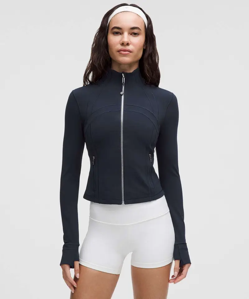 Lulu define jacket cropped size 6 - TikTok Shop
