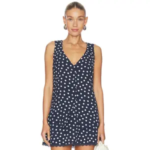 Show Me Your Mumu x REVOLVE Bridgette Vest in Navy Polka Dot