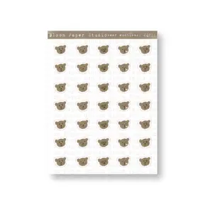 Bear Emotions 1 Doodle Planner Stickers