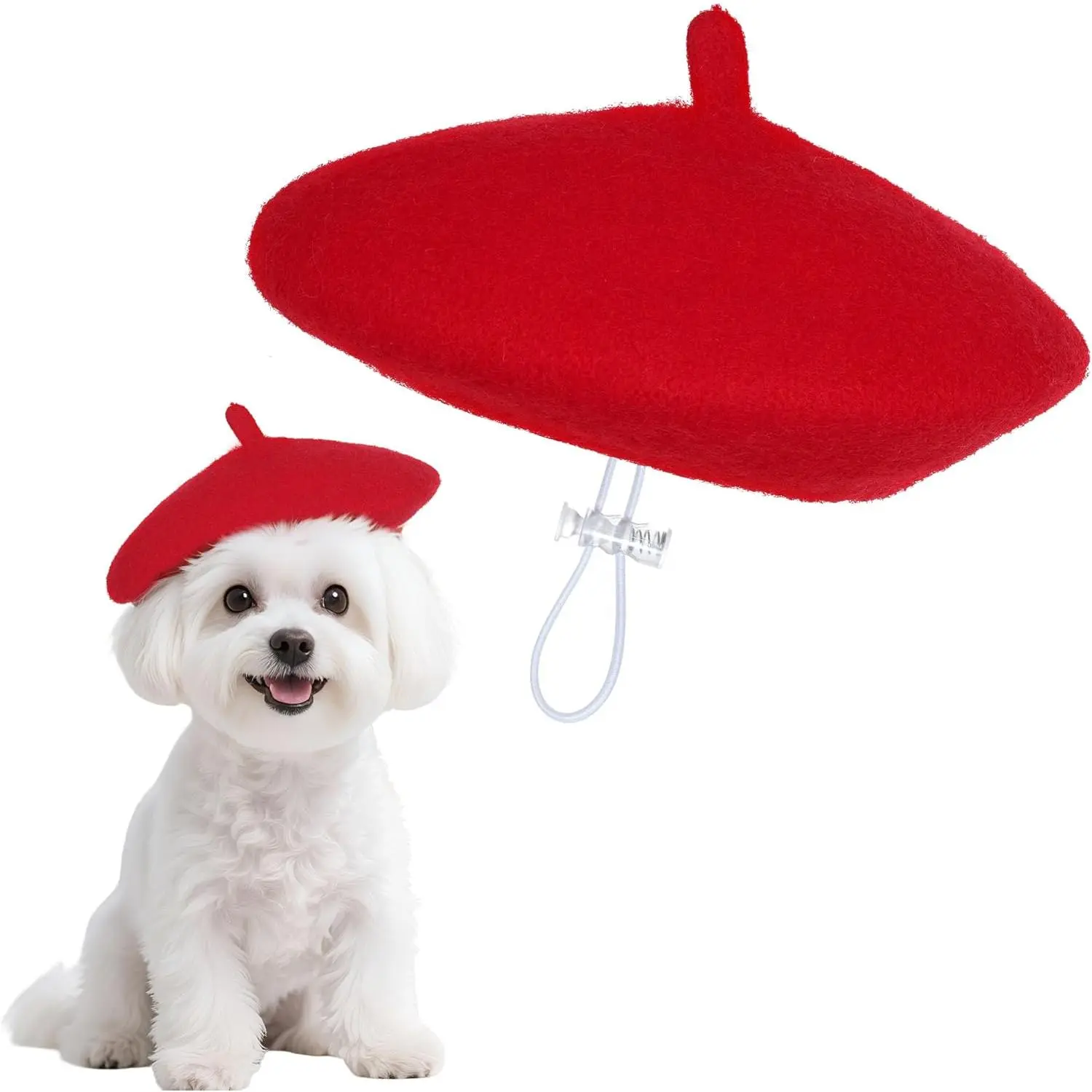 1 count  Beret Funny Artist  hat for Small Dogs  Halloween