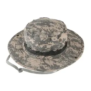 Boonie Hat Outdoor Wide Brim Sun Protect Hat Classic US Combat Army Style Bush Jungle Sun Cap for Fishing Hunting Camping Unisex with Camo Pattern and Wide Brim for Ultimate Protection from UV