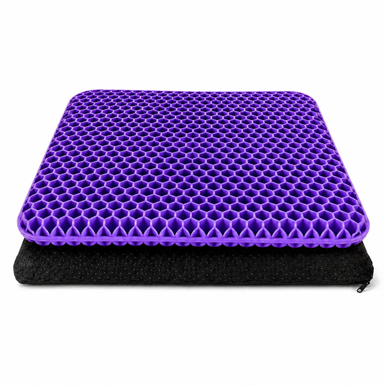 Extra Thick Gel Chair Cushion, Breathable Honeycomb Seat Pad for Coccyx, Hip and Sciatica Pain Relief, Non-Skid Cover for Home, Office, Car